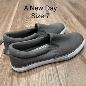 A New Day Charcoal Slip-On Shoes